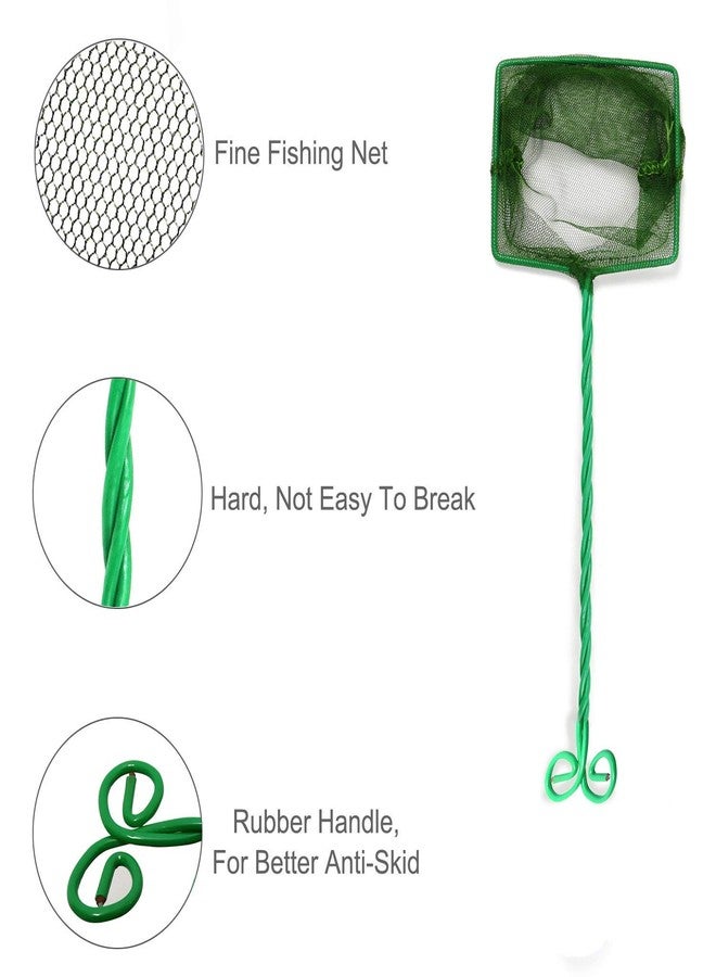 TRADESK Anky Aquarium Fish Net Mesh, 8inch - Home Tank Fishing Scoop Mesh Net - Koi Pond Scooping Net Small Big Size (Green) - Image 2